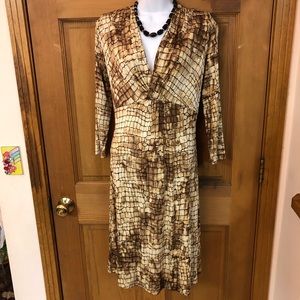 Kenneth Cole Reaction Gator Print Dress Crocodile